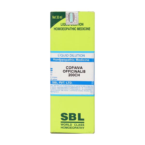 SBL Copaiva Officinalis 200 Liquid 30 ml - Dilutions