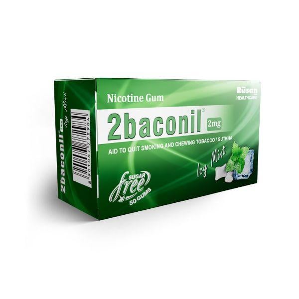 Netmeds | 2baconil Icy Mint 2 mg Chew Gum 50's (N)