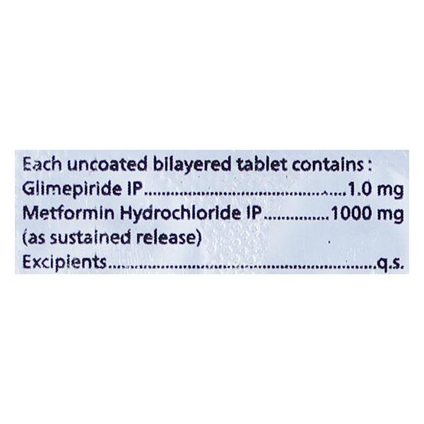 GLYCINOVA G FORTE 1mg Tablet 10's - Diabetes-Ant