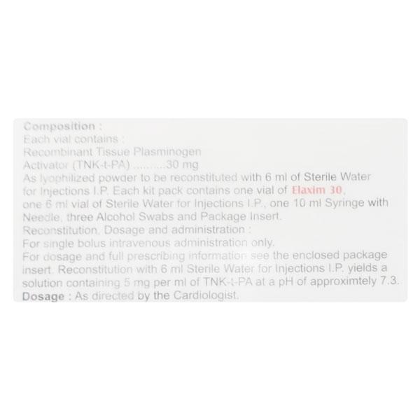 Elaxim 30 Injection 1'S - Blood Clot-Ant