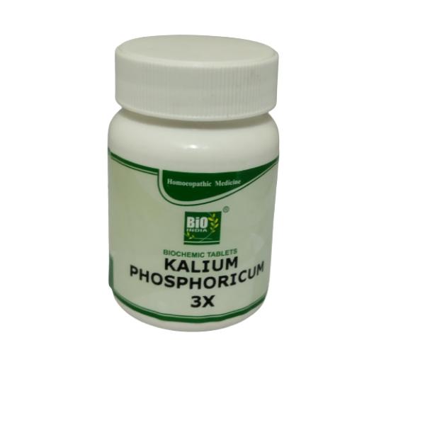 Bio-India's Biochemic Tablet - Kalium Phosphoricum 3X 25 gm - Speciality Medicine