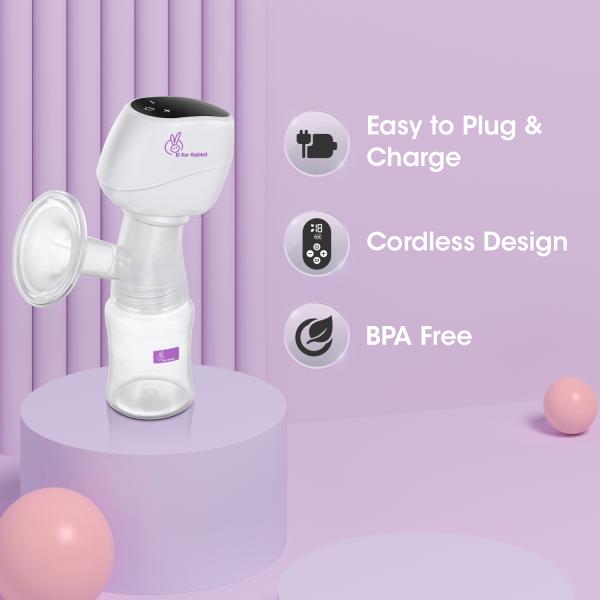 R For Rabbit First Feed Comfort Plus Breast Pump - White 1's - Breast Pump