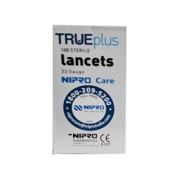 Nipro Trueplus Sterile Lancets (33G) 100's - Blood Glucose Monitors/Strips
