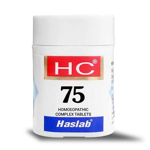 Haslab HC 75 (Homeopathic Complex) Tablet 20 gm - Homeopathic Complex Tablet