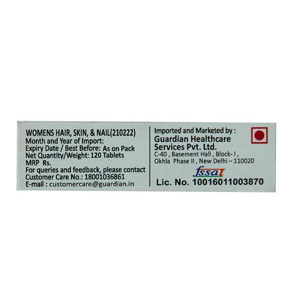 GNC Women's Hair Skin & Nails Formula Tablet 120's - Hair & Skin