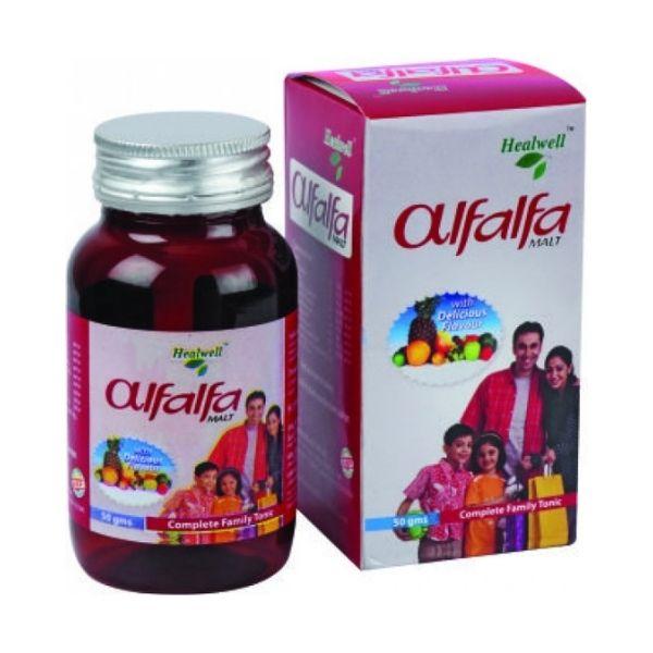 Healwell Alfalfa Malt 450 gm - Speciality Medicine