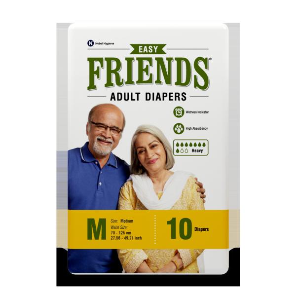 Netmeds | Friends Adult Diaper-Easy (M) 10's