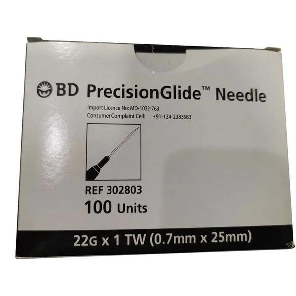 BD Precision Glide Needle (302803) (0.7 mm x 25 mm) (22 G x 1 TW) 1's