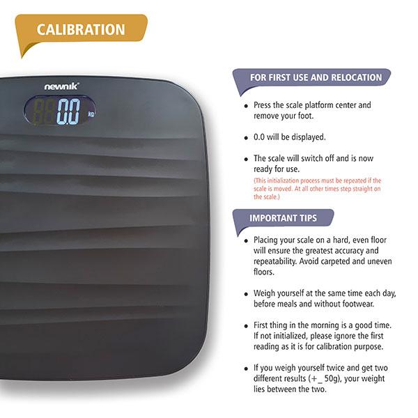 Newnik Personal Digital Weighing Scale - Grey - Weighing Scale