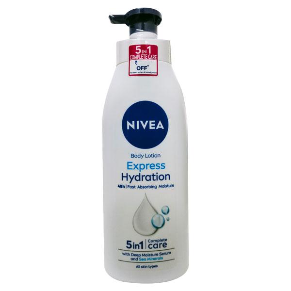 Netmeds | Nivea Express Hydration 5 in1 Complete Care Body Lotion (All Skin Types) 400 ml