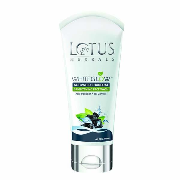 Netmeds | Lotus Herbals Whiteglow Activated Charcoal Brightening Face Wash 50 Gm