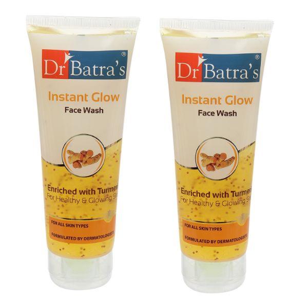Netmeds | Dr Batra's Instant Glow Face Wash - Turmeric (Pack of 2 x 100 gm)