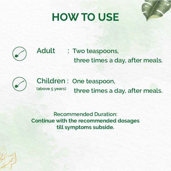 Dr. Vaidya's Tulsi- Ginger Cough Syrup (Pack of 4 x 100 ml) - Cough & Cold (Ayush)