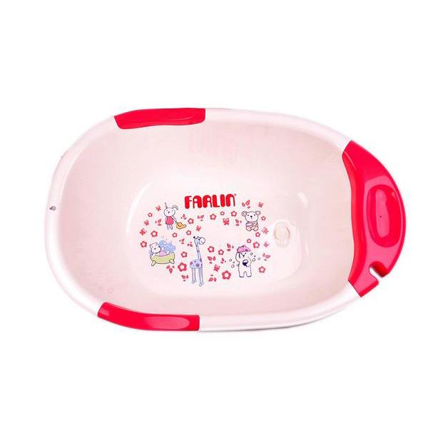 Farlin Bath Tub with Net - Pink 1's - Bathing Essentials