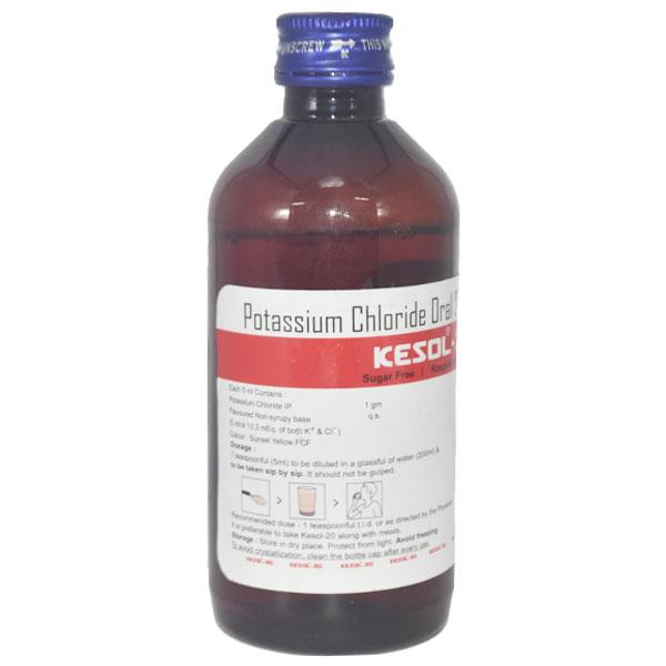 Kesol 20 Sugar Free Raspberry Flavour Solution 200ml - Supplements-Sup