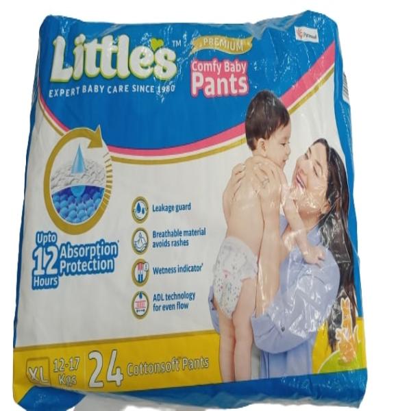 Little's Premium Comfy Cotton Soft Baby Pants (XL) 24's - Diapers & Wipes