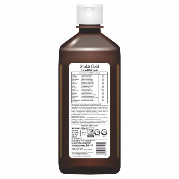 Axiom Mukti Gold Herbal Hairwash 400 ml - Shampoos