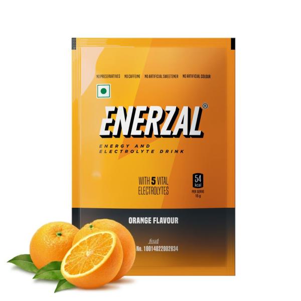 Enerzal Energy and Electrolyte Powder - Orange 100 g - Energy Drinks