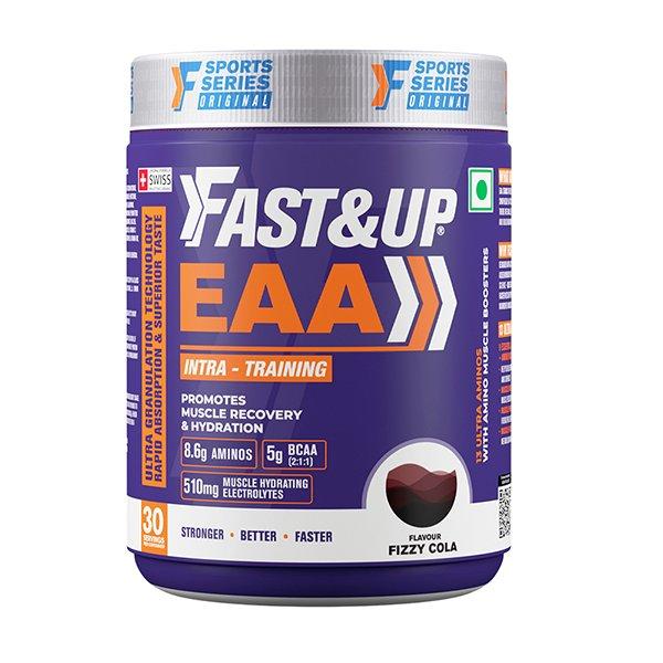 Netmeds | Fast&Up EAA Intra Training Supplement (30 Servings) - Fizzy Cola Flavour 390 g