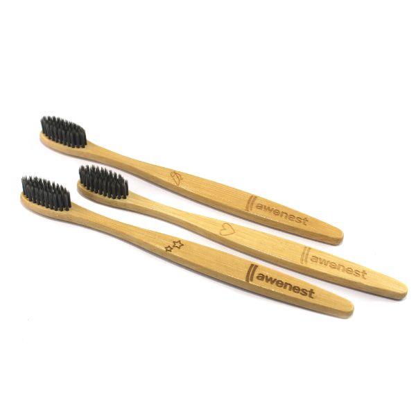 Awenest Bamboo Toothbrush (Pack of 3) - Toothbrushes