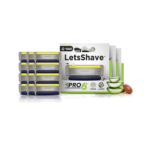 Netmeds | LetsShave Pro 6 Plus Razor Blades - Men 12's