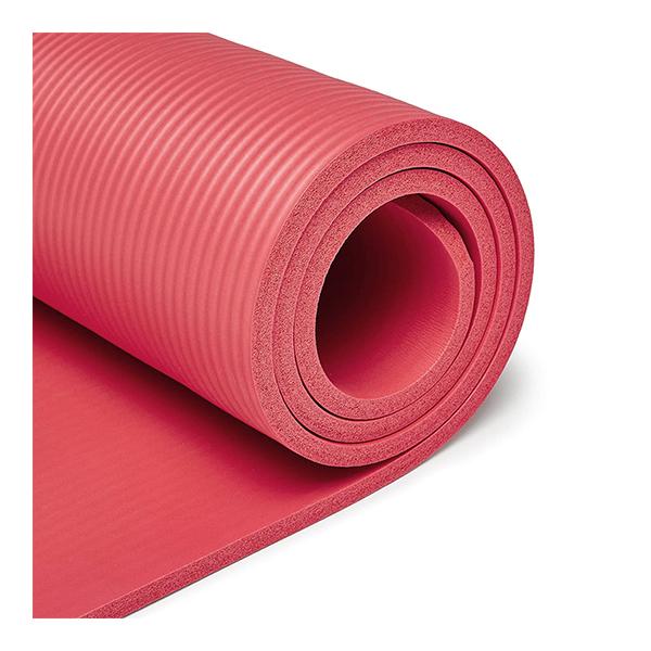 MuscleXP (10 mm) Thick NBR Material Yoga Mat - (Red) 1's - Workout Essentials