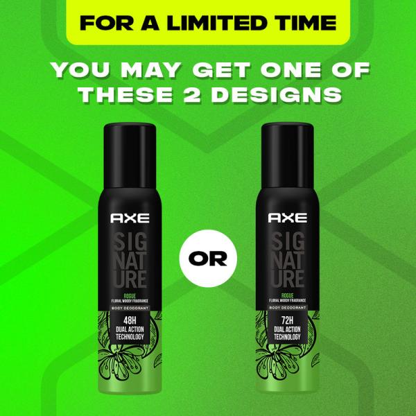 Netmeds | Axe Signature 72h Dual Action Body Deodorant - Rogue Floral Woody Fragrance 122 ml