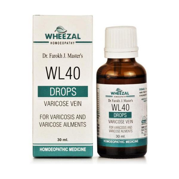 Netmeds | Wheezal Wl-40 Varicose Veins Drops 30ML