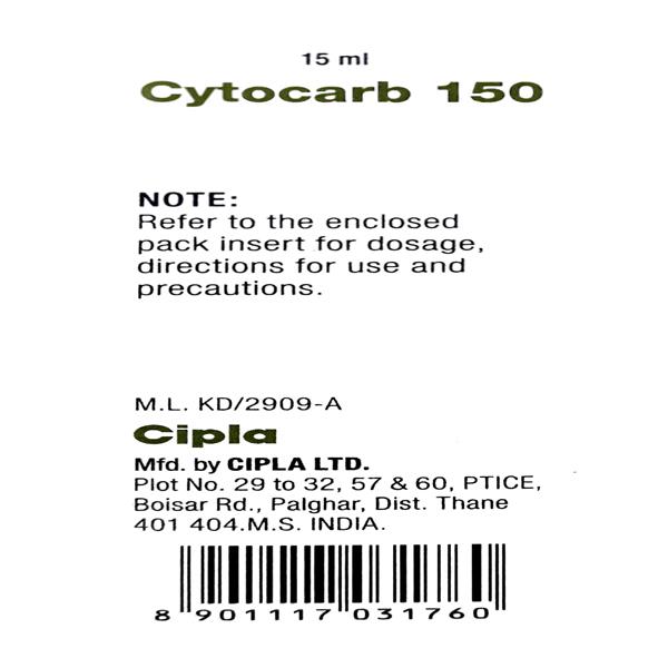 Cytocarb 150mg Injection 15ml - Cancer Oncology-Cyt
