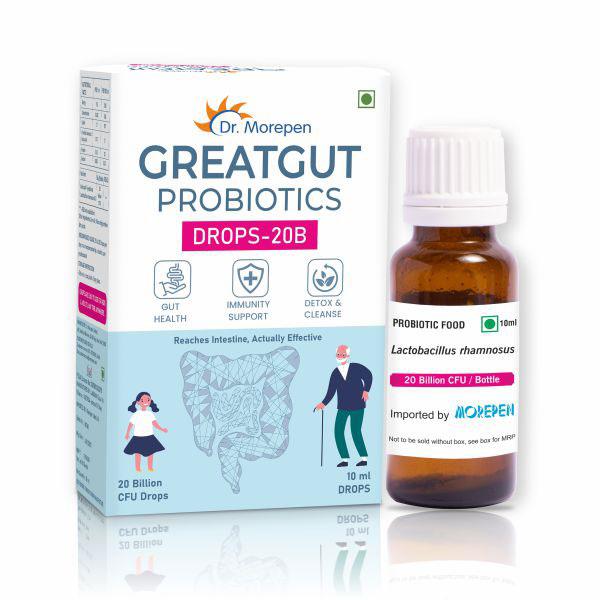 Netmeds | Dr. Morepen Greatgut Probiotics Drops -20B 10 ml