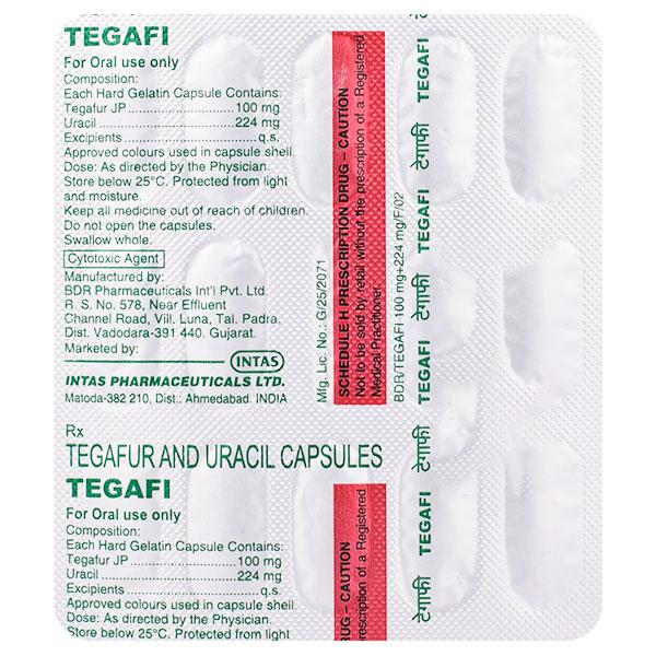Tegafi 100/224mg Capsule 14'S - Cancer Oncology-Cyt