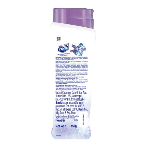 Dermicool Prickly Heat Powder - Soothing Lavender 150 gm + Free Kesh King Shampoo Worth Rs. 60 - Talcum Powders