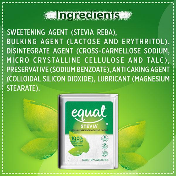 Equal Stevia Natural Sweetener Tablet 100's - Sweeteners