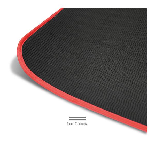MuscleXP EVA Yoga Mat with Carrying Strap - Black 1's - Workout Essentials