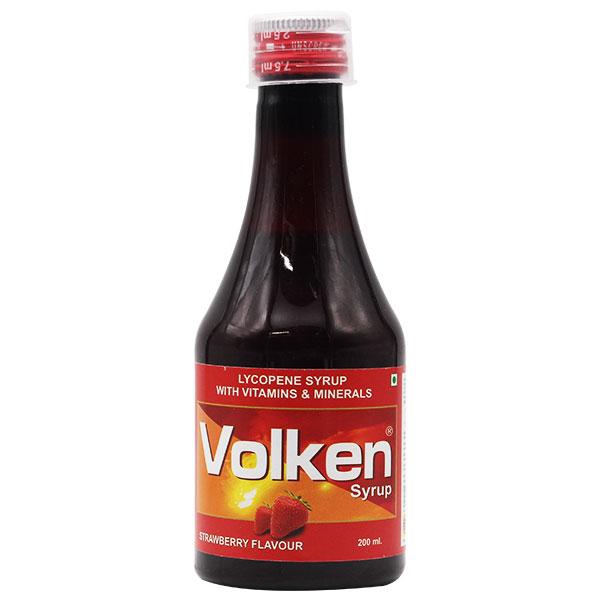VOLKEN Strawberry Flavour Syrup 200ml - Supplements-Vam