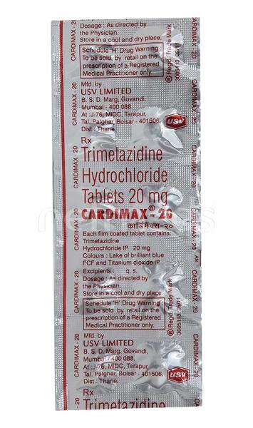 Cardimax 20mg Tablet 10'S - Angina