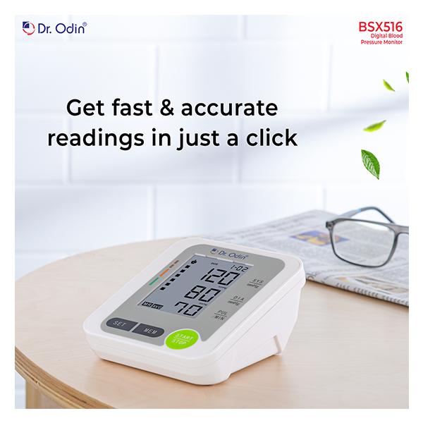 Dr. Odin Digital Blood Pressure Monitor - White (BSX516) - Blood Pressure Monitors