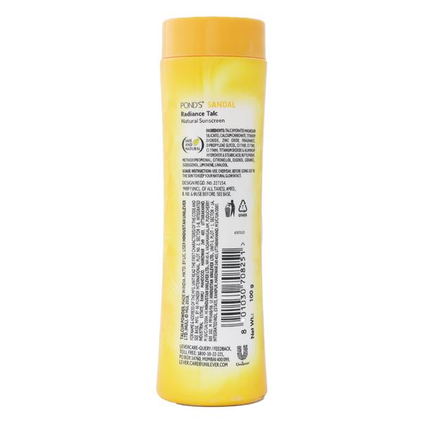 POND'S Sandal Radiance Talc 100 gm - Talcum Powders