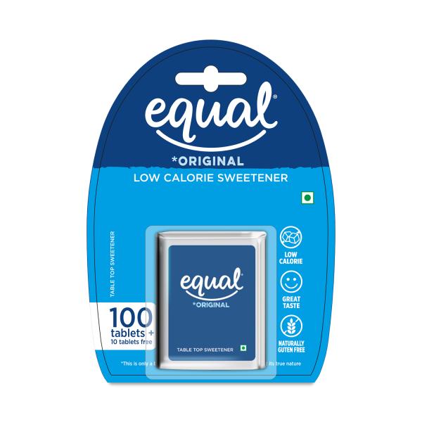 Equal Original Sweetener Tablet (Pack of 4 x 100's) (Free 10's Tablet Each) 1's - Sweeteners