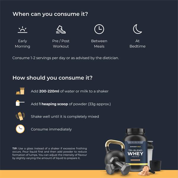 Nutrabay Gold Isolate Whey Protein Powder - Rich Chocolate Cream Flavour 1 kg - Whey Proteins