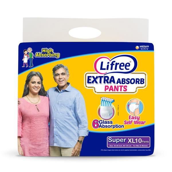 Netmeds | Lifree Extra Absorb Diaper Pants - Super (XL) 10's