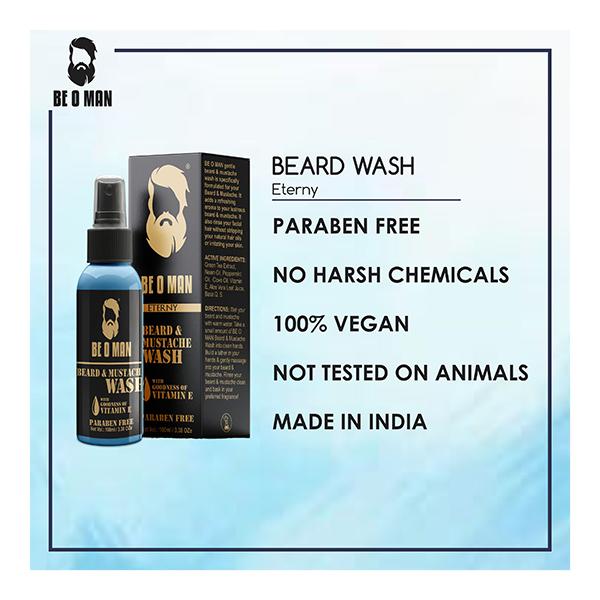 Be O Man Beard & Mustache Foam Wash - Eterny 100 ml - Beard Wash