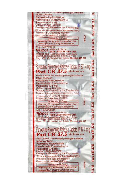 Pari CR 37.5mg Tablet 10'S - Depression-Ant