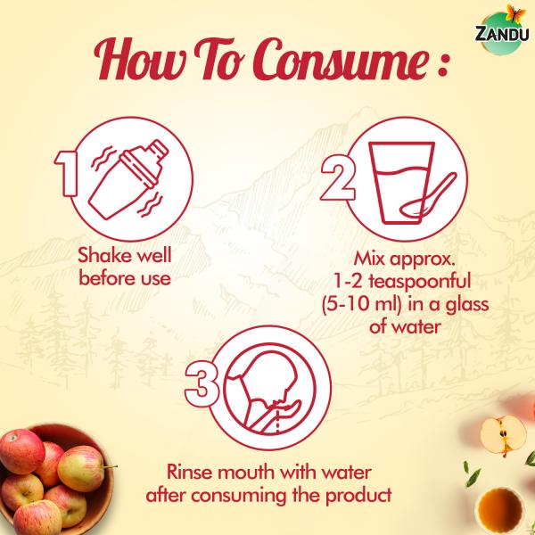 Zandu Himalayan Apple Cider Vinegar 500 ml - Apple Cider Vinegar - Acv