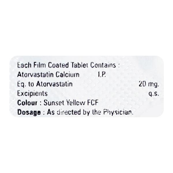 Atocer 20mg Tablet 10'S - High Cholesterol-Dys