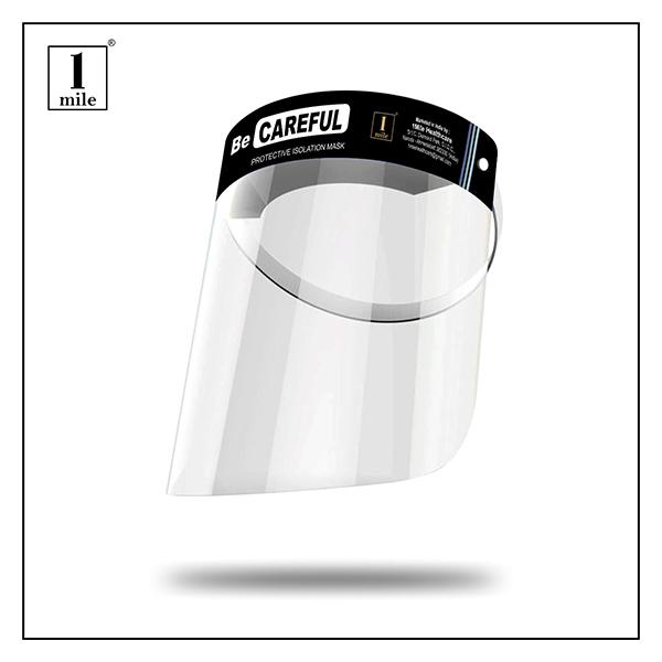 1Mile Protective Face Shield - Be Careful (200 Micron) - Face Masks