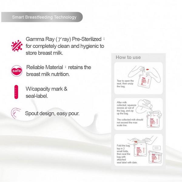 Farlin Disposable Breast Milk Storage Bag 200 ml - Feeding & Nursing