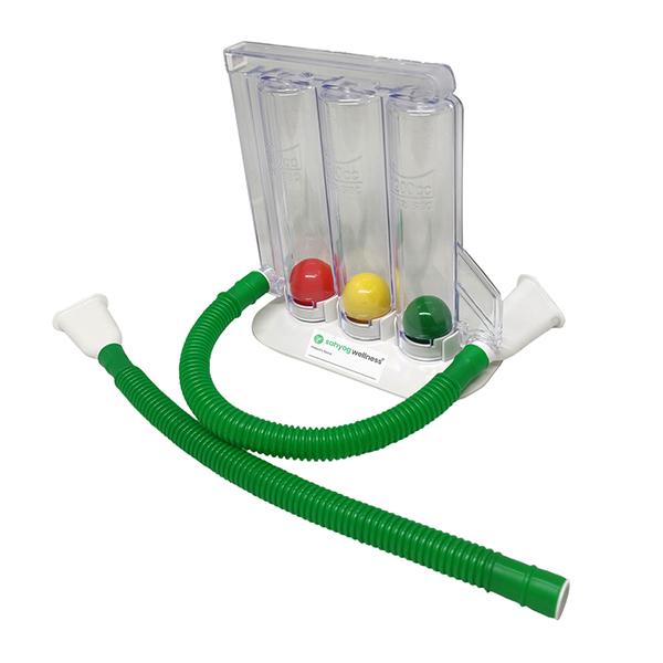 Netmeds | Sahyog Wellness Respiratory Three Balls Breathing Lung Exerciser - Two Tubes
