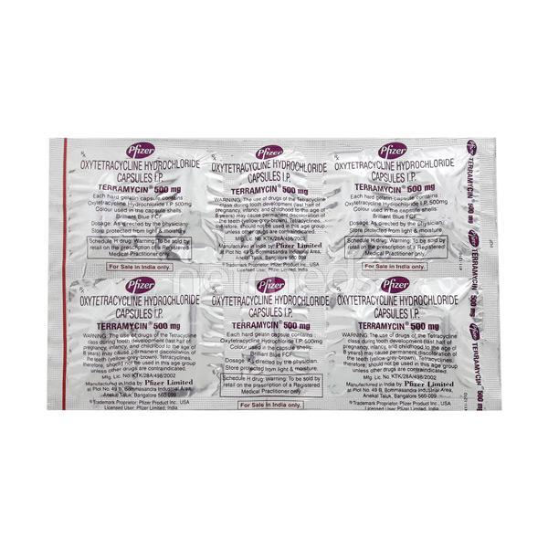 Terramycin 500mg Capsule 10'S - Bacterial Infections-Tet
