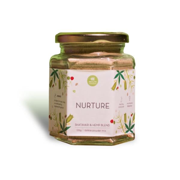 Health Horizons Nurture Shatavari & Hemp Blend Powder Mix 120 gm - Herbal Dietary Supplement